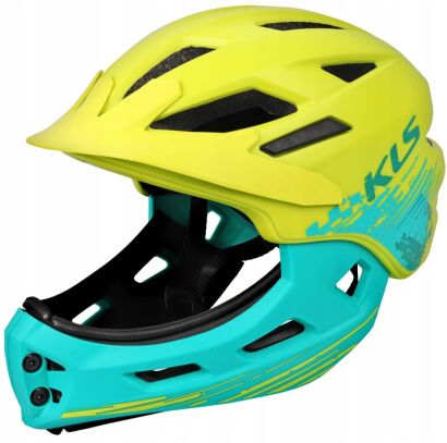 Kask dziecięcy FullFace Kellys SPROUT lime 52-56cm