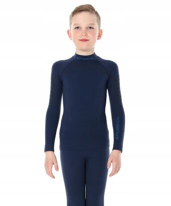 Bluza chłopięca junior BRUBECK THERMO granatowa 152/158