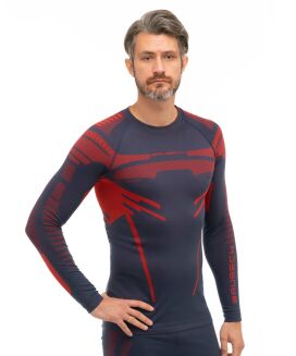 Bluza termoaktywna męska Brubeck Dry nieb/czer XXL - 2