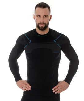 Bluza męska ciepła Brubeck THERMO czar/nieb XXL - 2