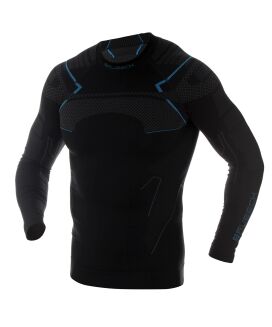 Bluza męska ciepła Brubeck THERMO czarno/niebieska M - 4