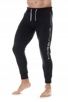 Spodnie dresowe męskie BRUBECK FUSION długość czarne M