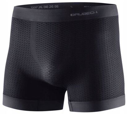 Termoaktywne Bokserki Męskie BaseLayer BRUBECK grafit L