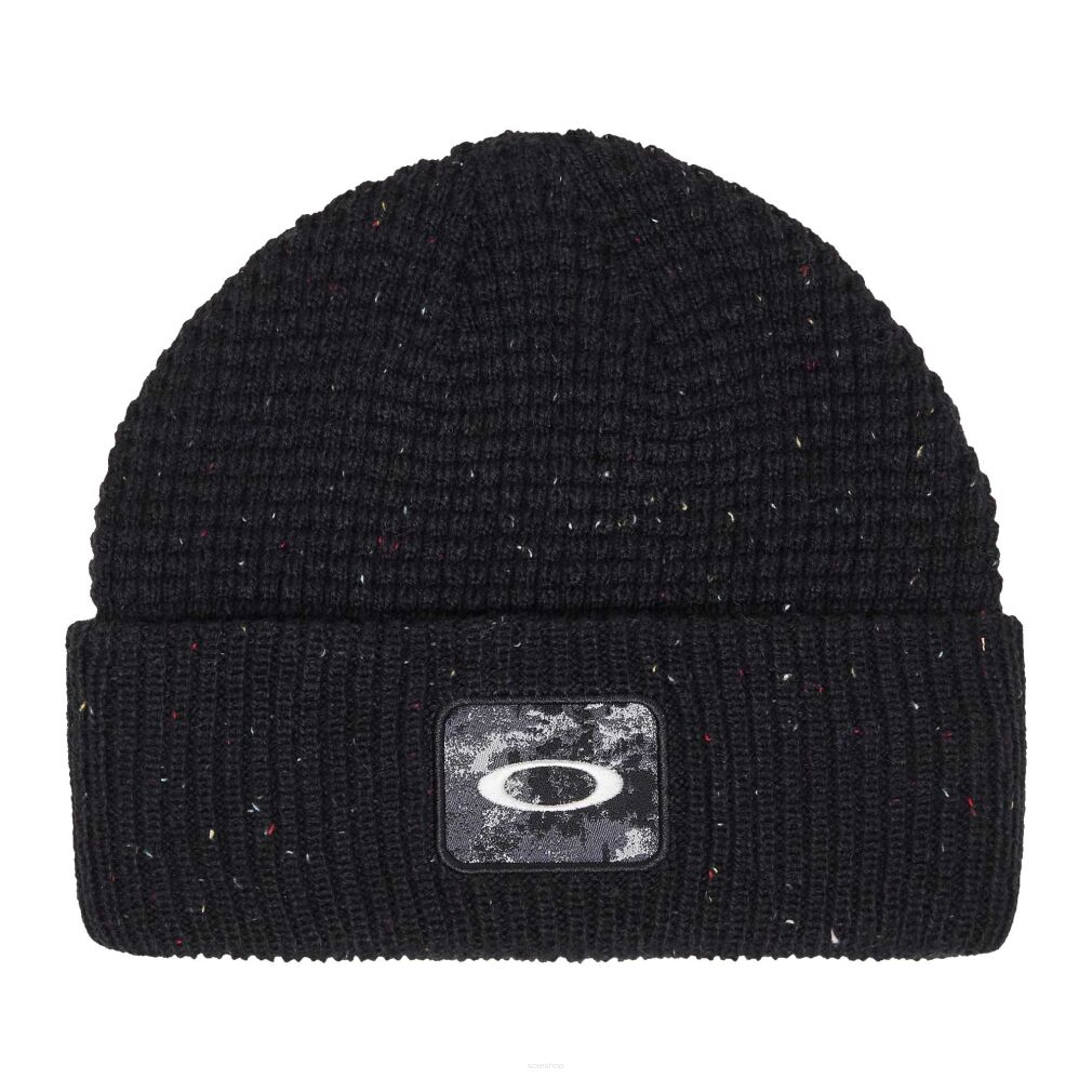 OAKLEY Czapka zimowa ELLIPSE Patch Waffle Beanie black