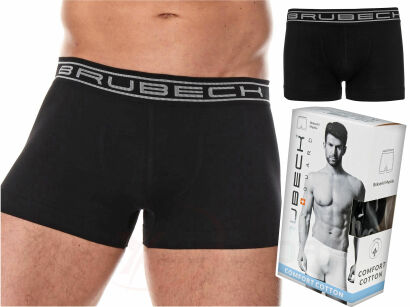 Bokserki męskie BRUBECK COMFORT COTTON czarne M
