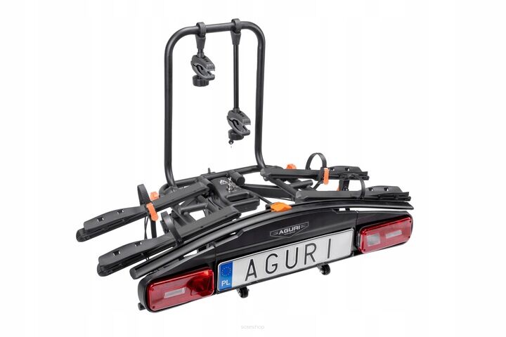 Platforma rowerowa na hak AGURI ACTIVE E-Bike (na 2 rowery) Black