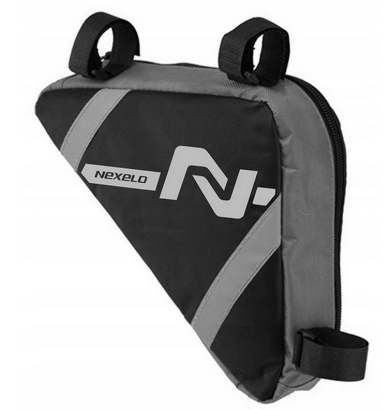 Torebka sakwa trójkątna NEXELO 600D czarno-szara