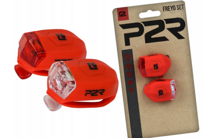 Zestaw lampek rowerowych DEMA P2R Freyo red