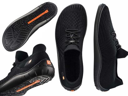 Buty sportowe męskie lekkie wygodne BRUBECK BAREFOOT Merino czarne 43