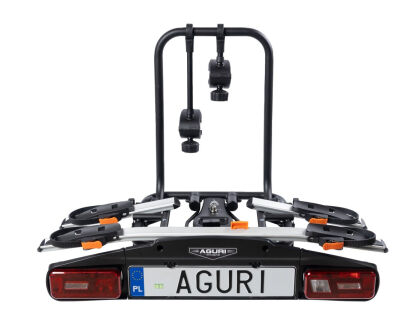 Platforma rowerowa na hak AGURI ACTIVE BIKE PRO 2 rowery silver (53000)