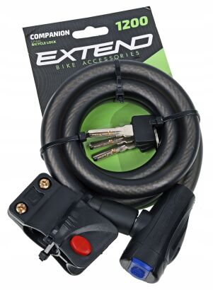 Zapięcie spirala Extend CIRCON 15x1200mm Black