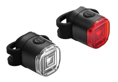 Zestaw lampek rowerowych (przód+tył) JY-6249-D 2F USB
