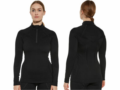 Bluza damska Brubeck Extreme Merino czarna S