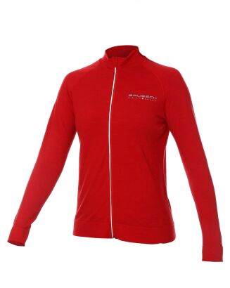 Bluza damska BRUBECK ACTIVE WOOL burgund S