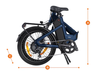 Rower elektryczny składany ENGWE O20 Boost (250W) Grey - 12