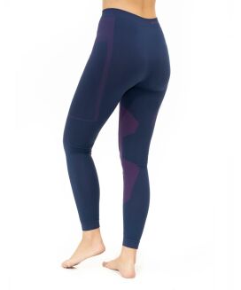 Legginsy damskie Brubeck Dry LE1326W jeansowy/fiolet L - 3