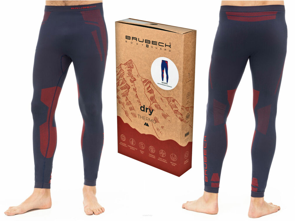 Spodnie męskie Brubeck Thermo Dry nieb/czer L