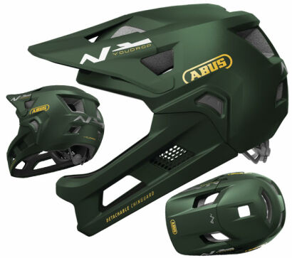 Kask rowerowy dziecięcy ABUS YOUDROP FF moss green S (48-55cm)