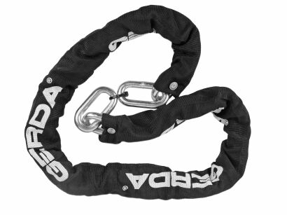 Łańcuch rowerowy na kłódkę GERDA Chain 1200/10 ROUND czarny okrągłe ogniwa