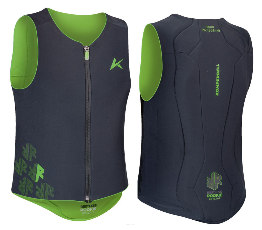 Kamizelka ochronna pleców KOMPERDELL Junior FlexFit Pro green 140