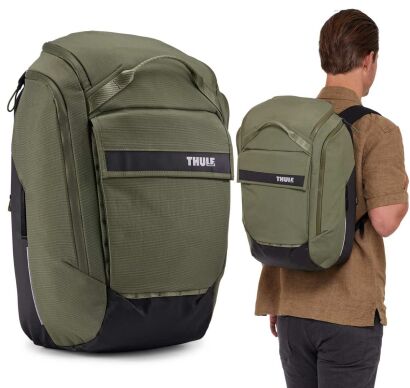 Plecak Miejski Sakwa Rowerowa Thule Paramount Hybrid Pannier Soft Green 26L