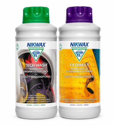 Zestaw Nikwax Tech Wash / TX. Direct Wash-In 2x1L