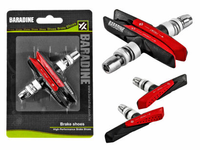 Klocki hamulcowe Baradine MTB-959V BK/RED