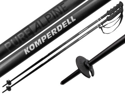 Kije narciarskie KOMPERDELL PURE Alpine Black 130cm