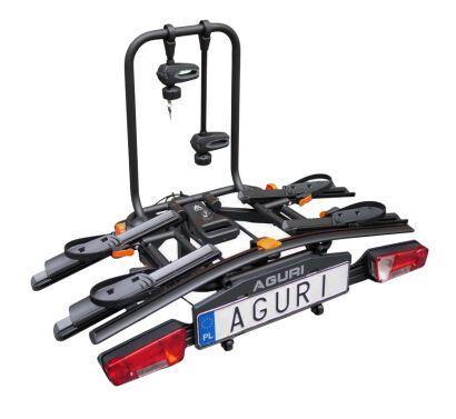 Bagażnik platforma na hak AGURI ACTIVE E-bike 2 plus black (2 rowery)