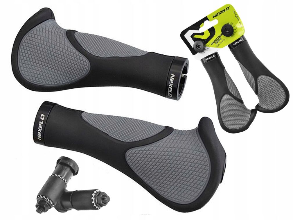 Chwyty kierownicy NEXELO ERGO obejma 140mm rogi