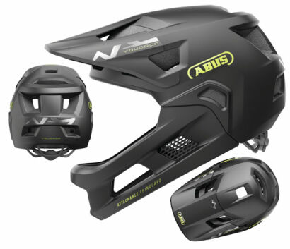 Kask rowerowy dziecięcy fullface ABUS YOUDROP FF velvet black S (48-55cm)