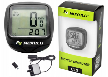 Licznik rowerowy przewodowy NEXELO C12 12-FUNKCJI
