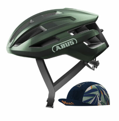 Kask rowerowy szosowy ABUS POWERDOME ACE moss green L