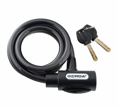 Zapięcie rowerowe GERDA FLEX 1200/8V linka na klucz