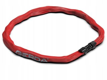 Zapięcie rowerowe łańcuch szyfrowy BABY CONTRA CODE 900/3,5C red