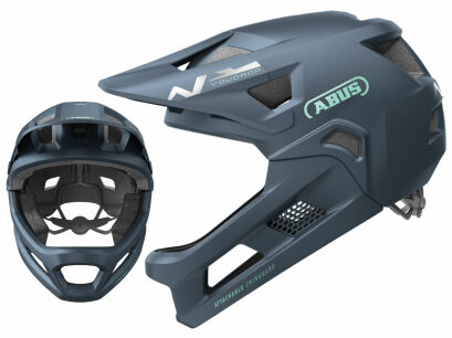 Kask rowerowy dziecięcy fullface ABUS YOUDROP FF midnight blue S (48-55cm)