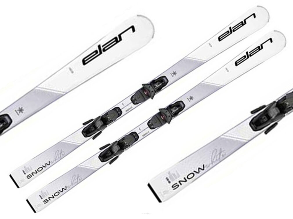 Narty zjazdowe ELAN SHI SNOW WHITE SX EL9.0 GW 146cm