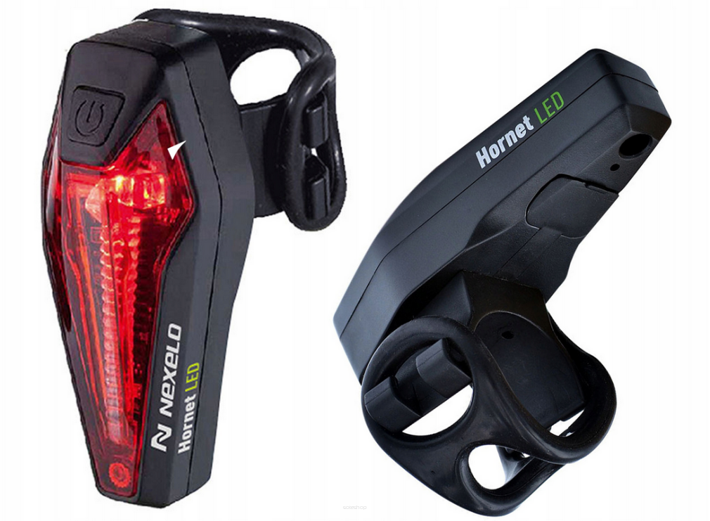 Lampka rowerowa tylna Nexelo Hornet 10 lm akumulator