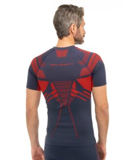 Koszulka męska BRUBECK DRY z krótkim nieb/czer XXL - 3