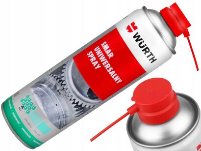 Smar uniweralny do zawiasów przegubów tulei WURTH Spray 500ml