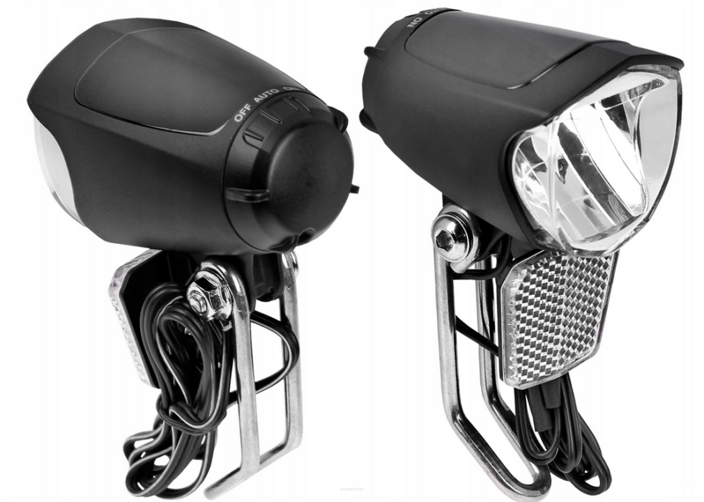 LAMPA PRZEDNIA JY-7070 LED DYNAMO PRĄDNICA 70LUX