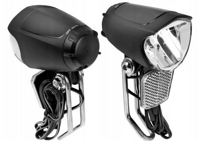 LAMPA PRZEDNIA JY-7070 LED DYNAMO PRĄDNICA 70LUX