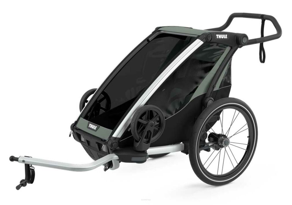 Przyczepka rowerowa THULE Chariot Lite 1 single (1 dziecko) zielona aga