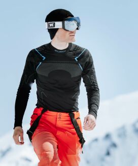 Bluza męska ciepła Brubeck THERMO czarno/niebieska S - 5