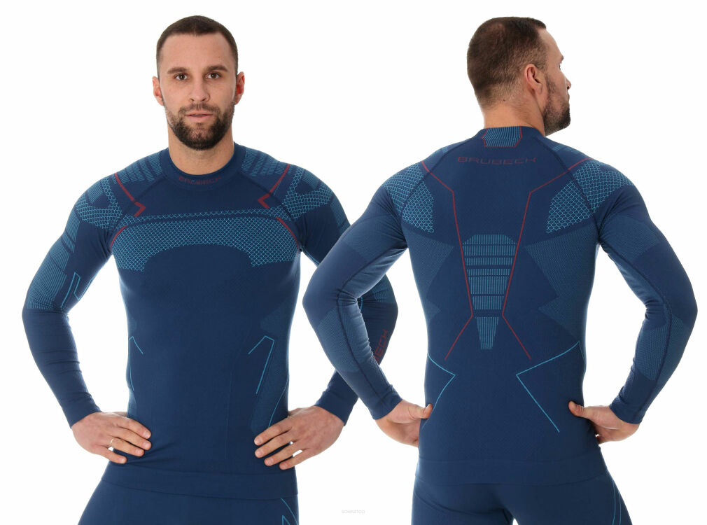 Bluza termoaktywna męska Brubeck THERMO jeans XL