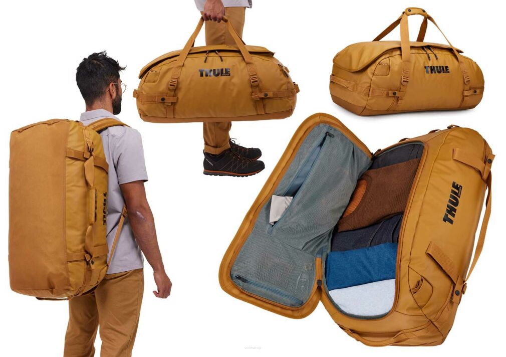 Torba podróżna turystyczna Plecak THULE CHASM Golden 70L