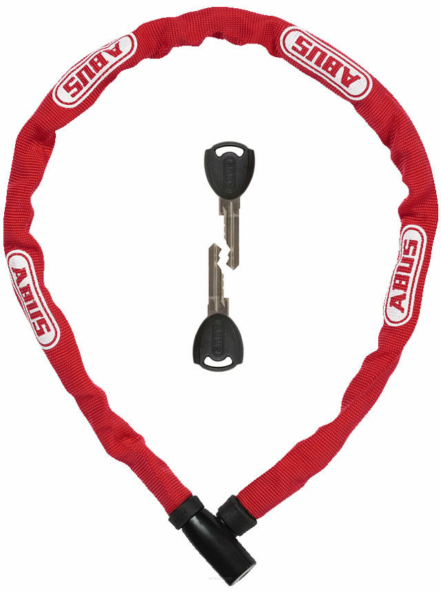 Zapięcie rowerowe Łańcuch 4804K/75 Steel O Chain red 75cm