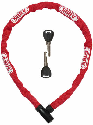 Zapięcie rowerowe Łańcuch 4804K/75 Steel O Chain red 75cm