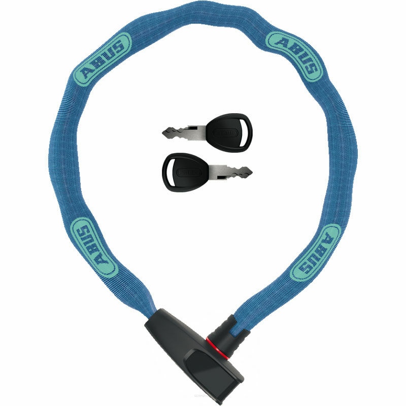 Zapięcie rowerowe łańcuch ABUS CATENA 6806K/85 neon blue