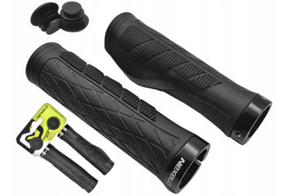 Chwyty kierownicy NEXELO ERGO 135mm obejma czarne